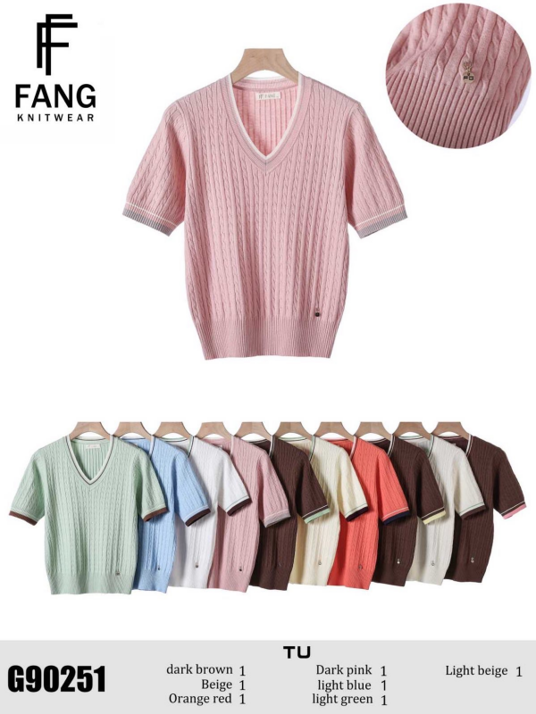 Bluzki damskie Roz Standard, Mix Kolor Paczka 10 szt 1