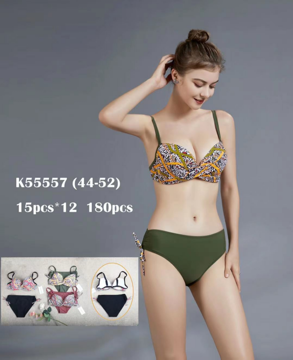 Stroje kąpielowe dwuczęściowy Roz 48-56, Mix Kolor Paczka 15 szt.