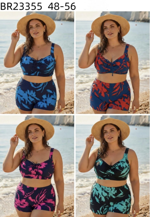 Stroje kąpielowe dwuczęściowy Roz 46-50, Mix Kolor Paczka 10 szt.