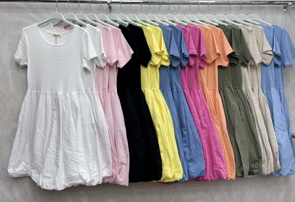  Sukienki damskie (Włoskie produkt) Roz Standard, Mix Kolor Paczka 5 szt