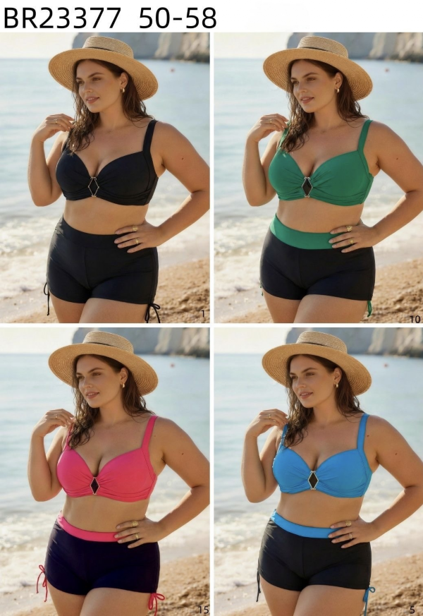 Stroje kąpielowe dwuczęściowy Roz 50-58, Mix Kolor Paczka 10 szt.