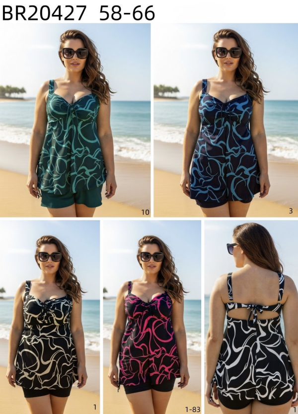 Stroje kąpielowe Roz 58-66, Mix Kolor Paczka 10 szt.