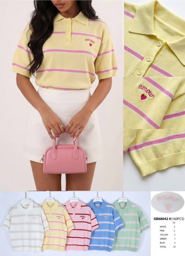 Bluzka damska (Francja produkt) Roz Standard, Mix Kolor .Paczka 10 szt