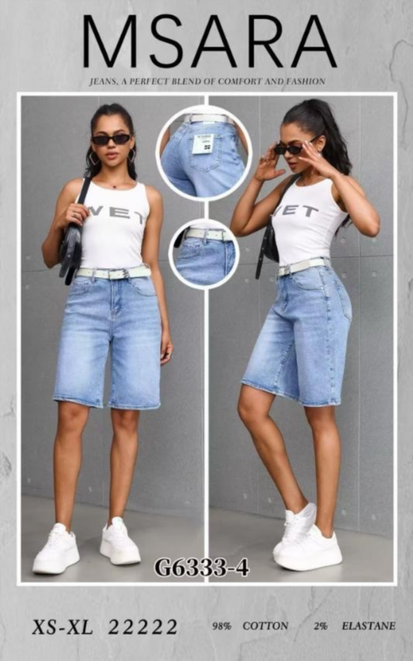 Rybaczki damskie jeansy Roz XS-XL, 1 Kolor Paczka 10 szt