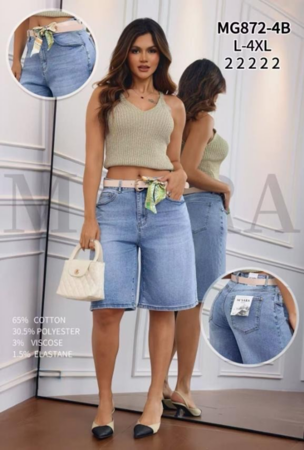 Rybaczki  damskie jeansy Roz L-4XL, 1 Kolor Paczka 10 szt