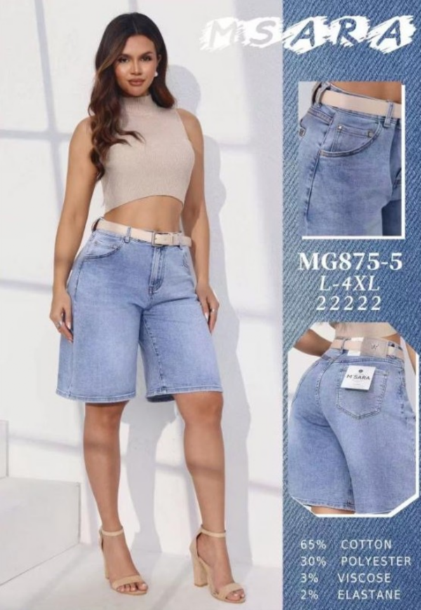 Rybaczki damskie jeansy Roz L-4XL, 1 Kolor Paczka 10 szt