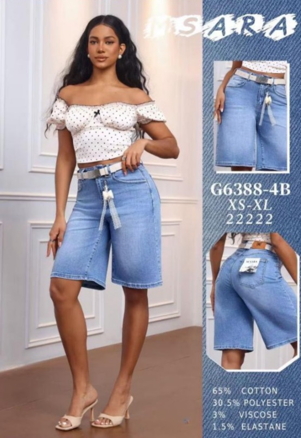 Rybaczki damskie jeansy Roz XS-XL, 1 Kolor Paczka 10 szt