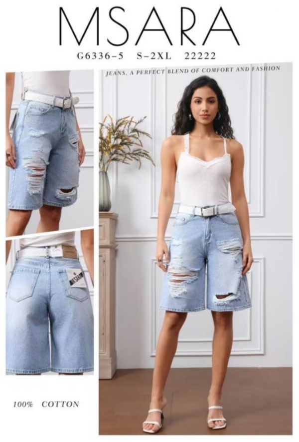 Rybaczki damskie jeansy Roz S-2XL, 1 Kolor Paczka 10 szt