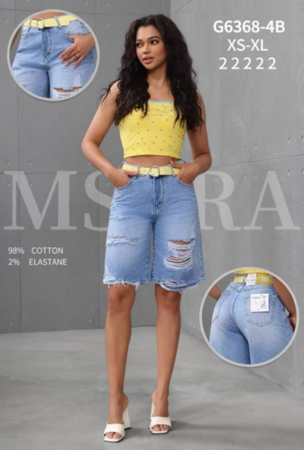 Rybaczki damskie jeansy Roz XS-XL, 1 Kolor Paczka 10 szt