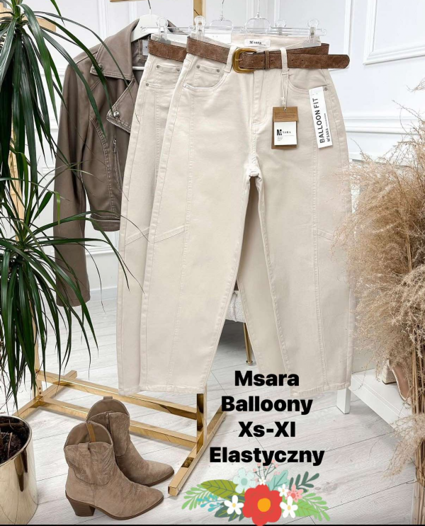 Spodnie damskie jeansy Roz XS-XL, 1 Kolor Paczka 10 szt