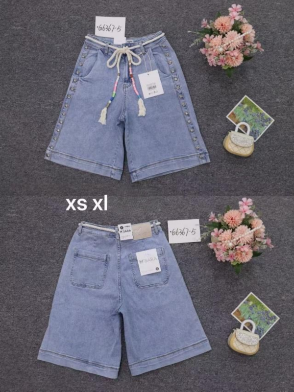 Rybaczki damskie jeansy Roz XS-XL, 1 Kolor Paczka 10 szt