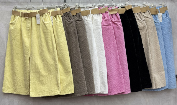 Spódnice damskie (Włoskie produkt) Roz Standard, Mix Kolor Paczka 5 szt