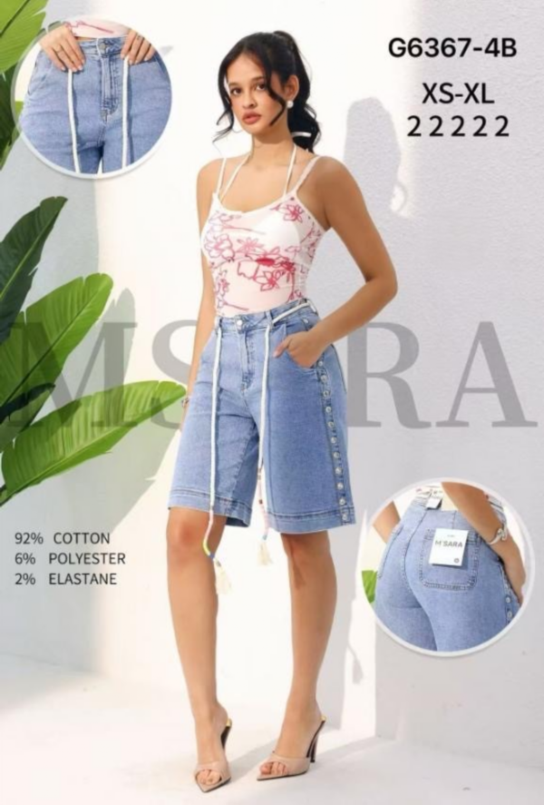 Rybaczki damskie jeansy Roz XS-XL, 1 Kolor Paczka 10 szt