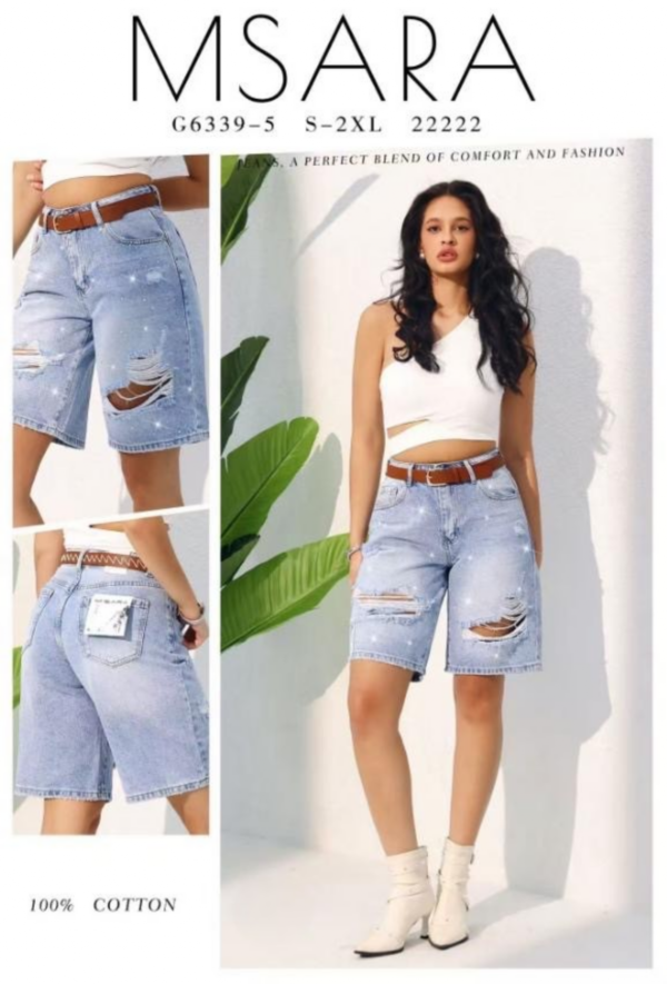 Rybaczki damskie jeansy Roz S-2XL, 1 Kolor Paczka 10 szt