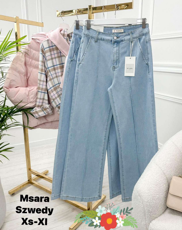 Spodnie damskie jeansy Roz XS-XL, 1 Kolor Paczka 10 szt