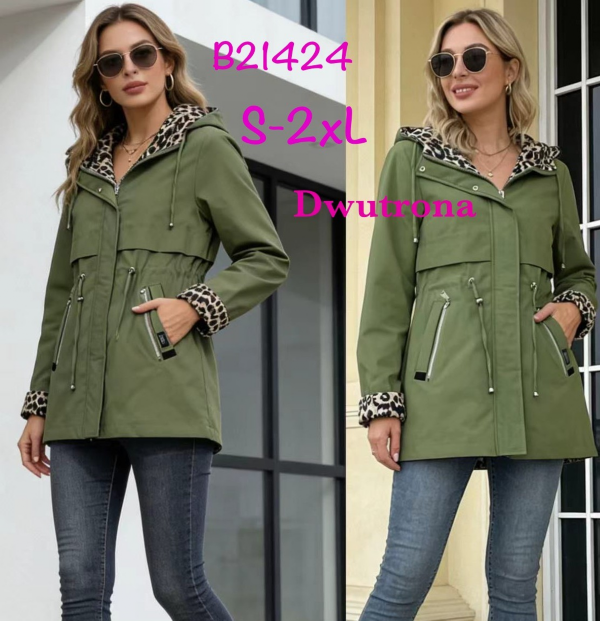 Kurtki damskie cienki Roz S-2XL, 1 Kolor Paczka 5 szt