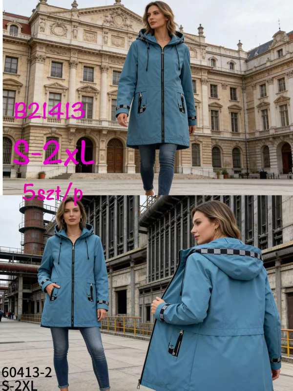 Kurtki damskie cienki Roz S-2XL, 1 Kolor Paczka 5 szt