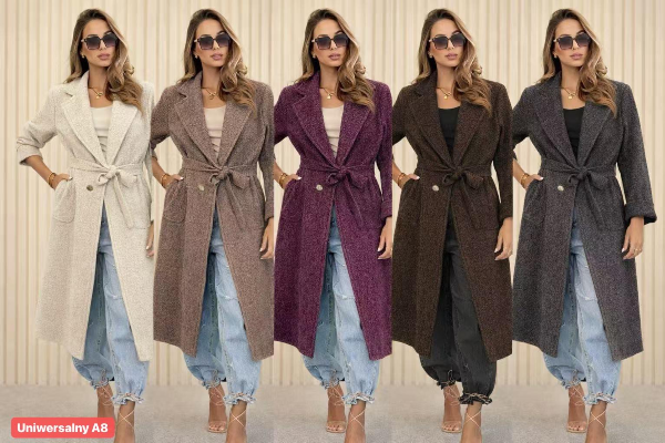 Plaszcze damkie Roz Standard, Mix Kolor Paczka 5 szt