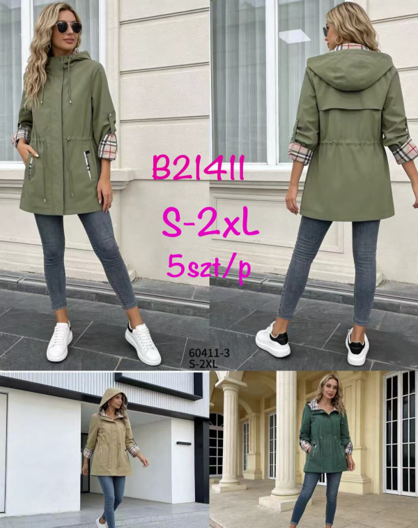 Kurtki damskie cienki Roz S-2XL, 1 Kolor Paczka 5 szt