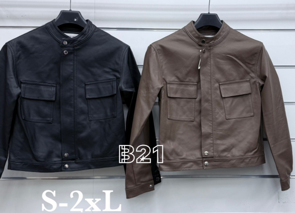 Kurtki damskie skórzana Roz S-2XL, 1 Kolor Paczka 6 szt