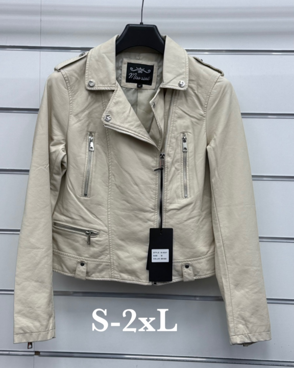 Kurtki damskie skórzana Roz S-2XL, 1 Kolor Paczka 6 szt