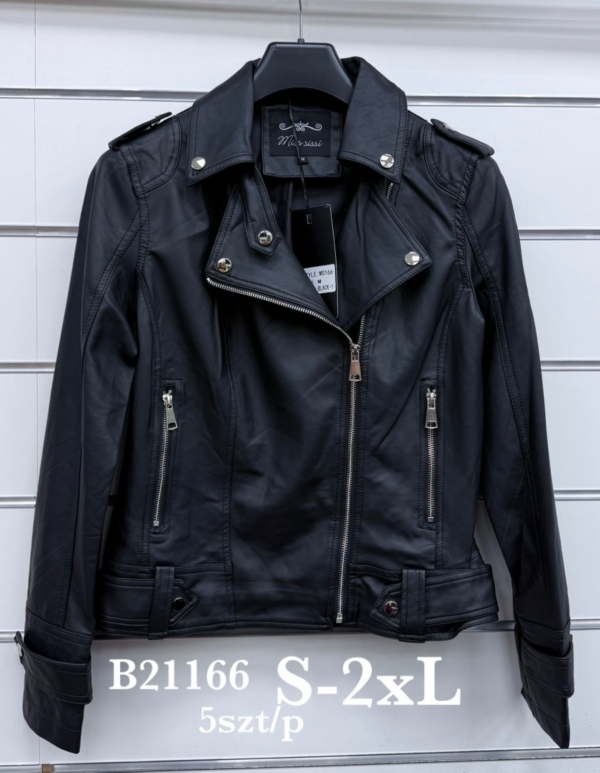 Kurtki damskie skórzana Roz S-2XL, 1 Kolor Paczka 5 szt