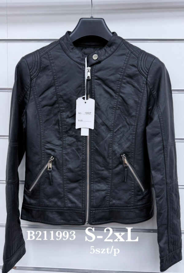 Kurtki damskie skórzana Roz S-2XL, 1 Kolor Paczka 5 szt