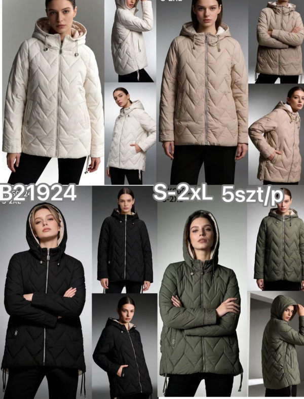 Kurtki damskie cienki Roz S-2XL, 1 Kolor Paczka 5 szt