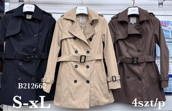 Kurtki damskie cienki Roz S-XL, 1 Kolor Paczka 5 szt