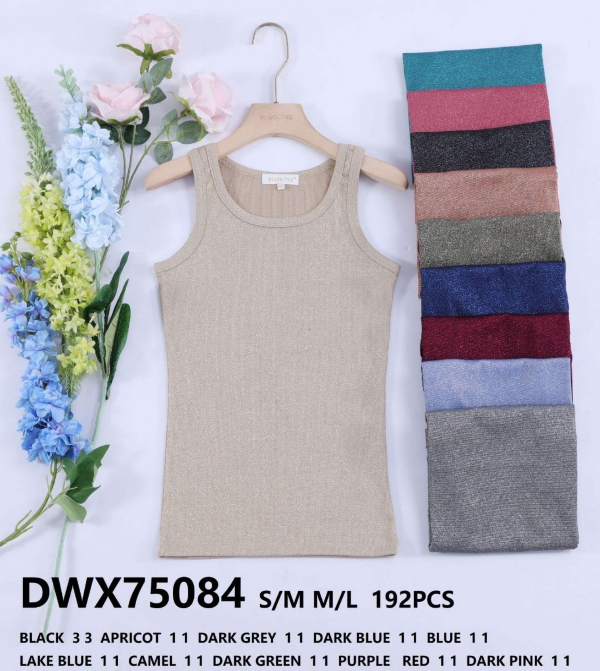 Bluzka damska (Francja produkt) Roz S/M-M/L, Mix Kolor .Paczka 8 szt