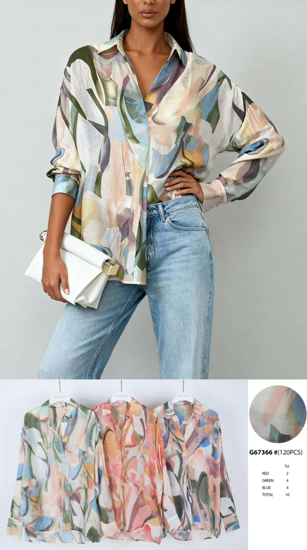 Koszula damska (Francja produkt) Roz Standard, Mix Kolor .Paczka 10 szt