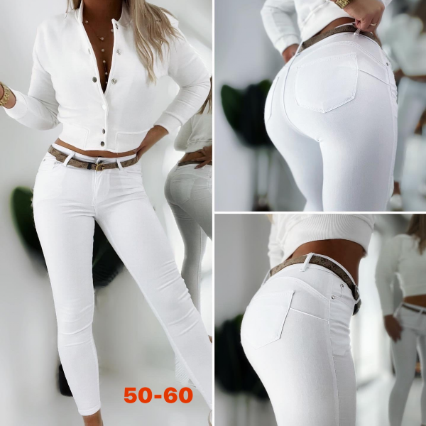 Spodnie damskie jeansy Roz 50-60, 1 Kolor Paczka 10 szt