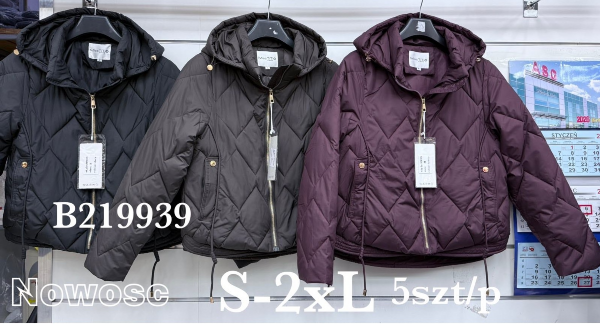 Kurtki damskie cienki Roz S-2XL, 1 Kolor Paczka 5 szt