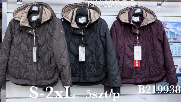 Kurtki damskie cienki Roz S-2XL, 1 Kolor Paczka 5 szt