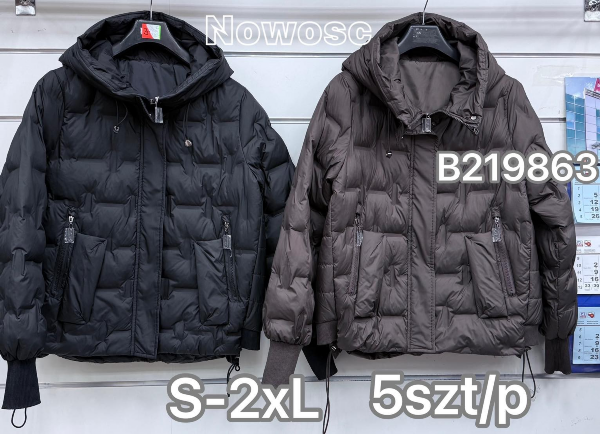 Kurtki damskie cienki Roz S-2XL, 1 Kolor Paczka 5 szt