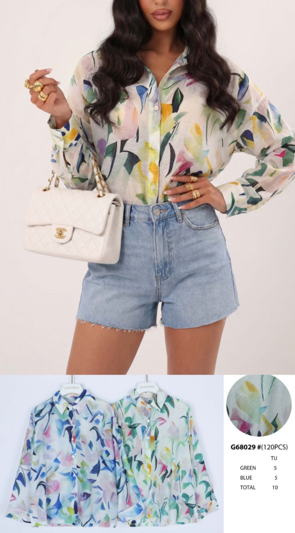 Koszula damska (Francja produkt) Roz Standard, Mix Kolor .Paczka 10 szt