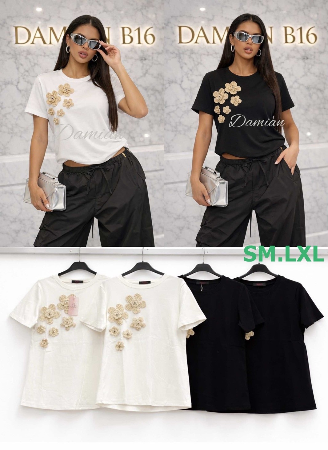 Bluzy damskie (Włoskie produkt) Roz S/M-L/XL , Mix Kolor Paczka 5 szt 1