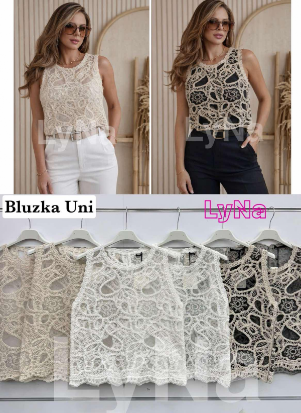 Bluzki damskie (Włoskie produkt) Roz Standard, Mix Kolor Paczka 5 szt