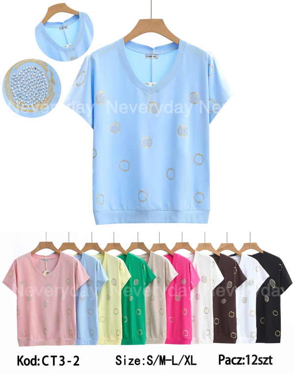 Bluzki damskie Roz S/M-L/XL, Mix Kolor Paczka 12 szt