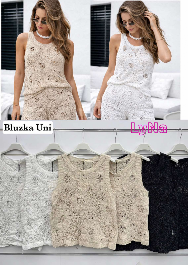 Bluzki damskie (Włoskie produkt) Roz Standard, Mix Kolor Paczka 5 szt