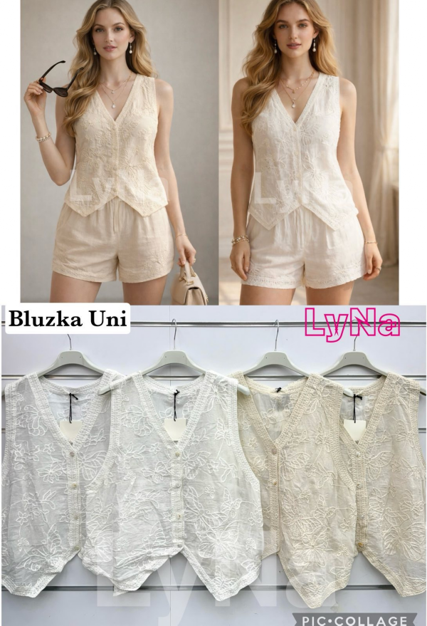 Bluzki damskie (Włoskie produkt) Roz Standard, Mix Kolor Paczka 5 szt