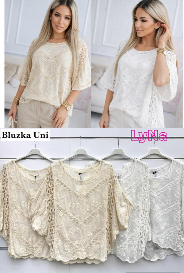 Bluzki damskie (Włoskie produkt) Roz Standard, Mix Kolor Paczka 5 szt