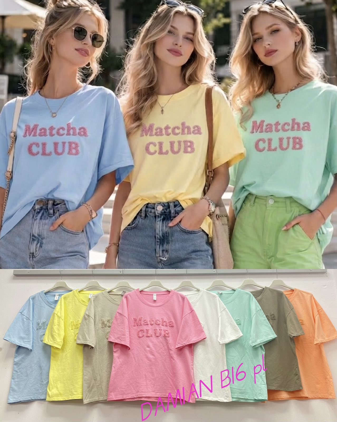 Bluzy damskie (Włoskie produkt) Roz Standard, Mix Kolor Paczka 5 szt 1