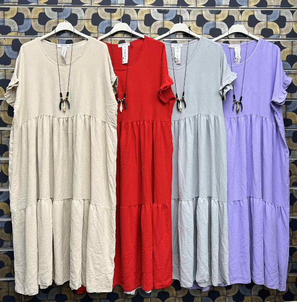 Sukienki damskie (Włoskie produkt) Roz Standard, Mix Kolor Paczka 5 szt