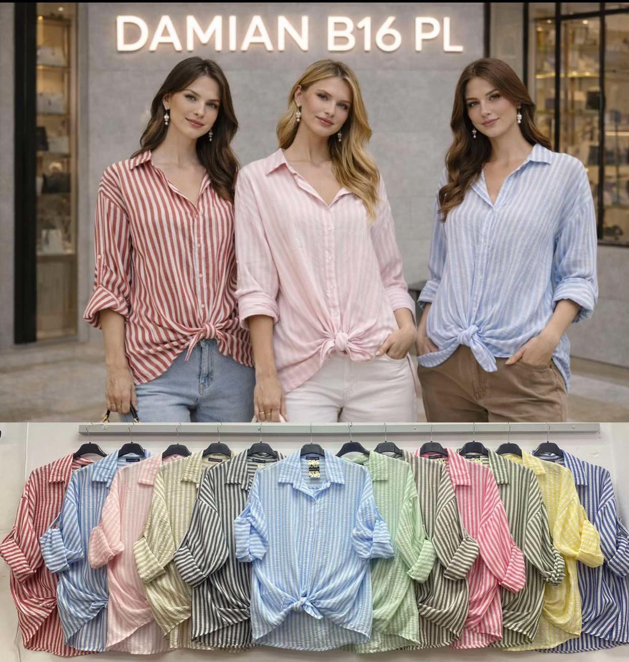 Bluzy damskie (Włoskie produkt) Roz Standard, Mix Kolor Paczka 5 szt