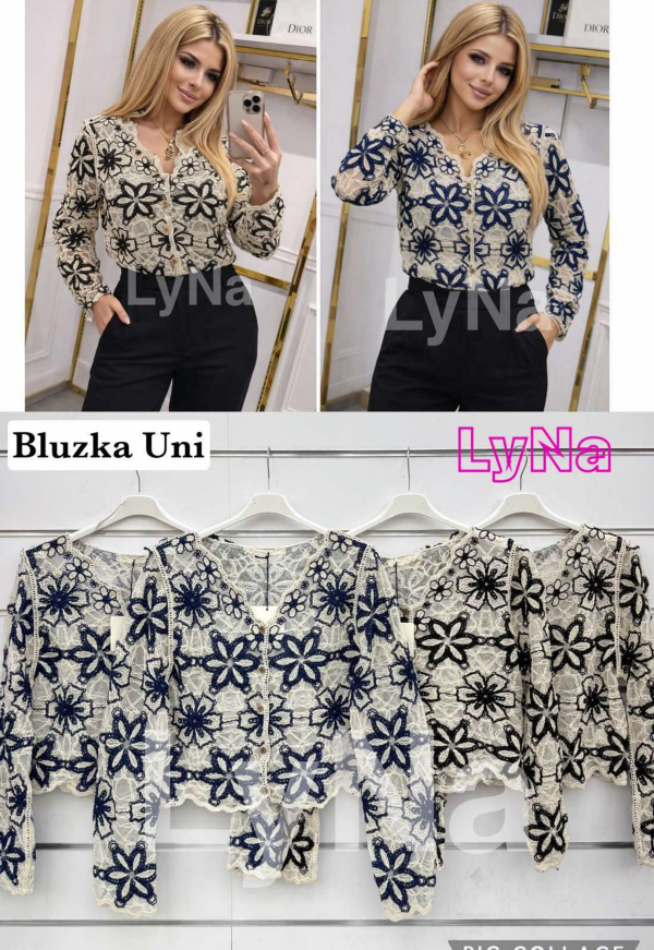 Bluzki damskie (Włoskie produkt) Roz Standard, Mix Kolor Paczka 5 szt