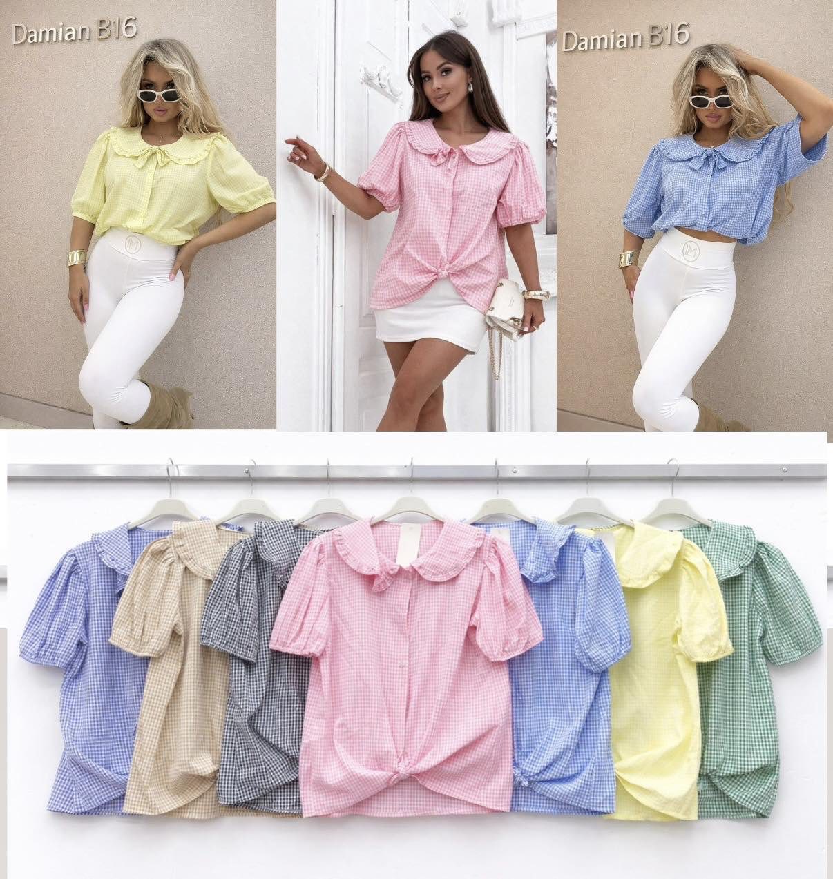 Bluzy damskie (Włoskie produkt) Roz Standard, Mix Kolor Paczka 5 szt 1