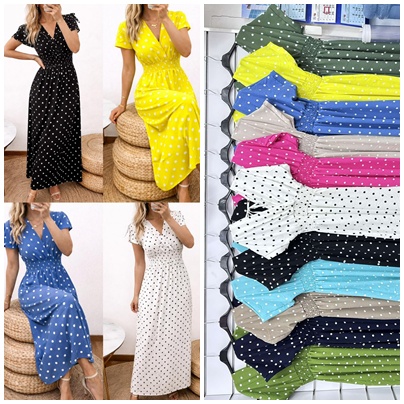 Sukienki damskie (Włoskie produkt) Roz Standard, Mix Kolor Paczka 5 szt