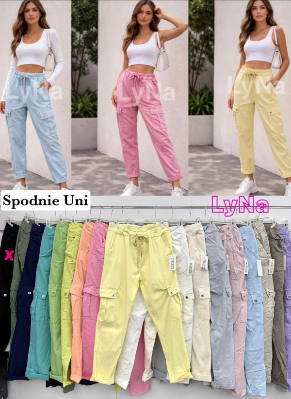 Spodnie damskie (Włoskie produkt) Roz Standard, Mix Kolor Paczka 5 szt