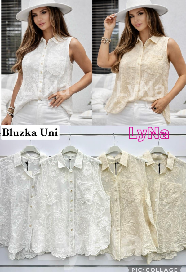 Bluzki damskie (Włoskie produkt) Roz Standard, Mix Kolor Paczka 5 szt